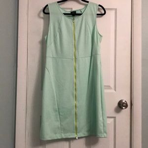 Aqua form fitting dress